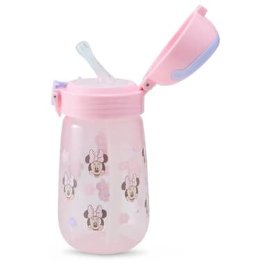 Disney Toddler Sippy Cups for Boys and Girls | 12 Ounce Pop Up Lockable Sippy Cup | Durable Leak Proof Travel Water Bottle for Toddlers - Image 1