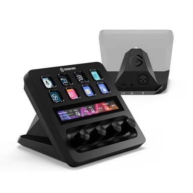 Elgato Stream Deck + XLR - Audio Mixer & Controller, Rear XLR-to-USB Mic Interface, Compatible with any Mic for Podcasting, Streaming, Content Creators, dials and LCD keys, PC/Mac - Image 1