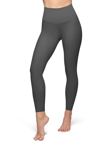 YUDSUD High Waisted Leggings for Women - Tummy Control Yoga Pants for Workout Running Athletic Women's Leggings Plus Size Dark Grey - Image 2