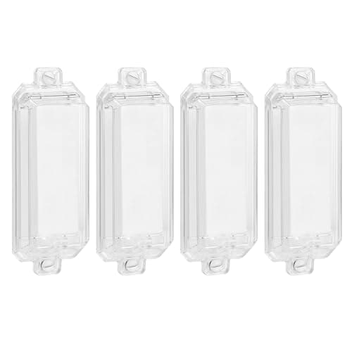 CLYMENE Light Switch Cover Guard, Child Proof Wall Switch Cover Protects Your Lights or Switches from Being Accidentally Turned ON or OFF by Children and Adults, Rocker Style (Clear, 4 Pack) - Image 1