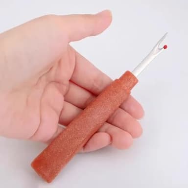 34PCS Big Eye Steel Needles Set, Stainless Steel Needle Hand Sharp Large Tool Cross Stitch Knitting Darning Yarn Long Thin Handmade Quilting Sewing Needles Kit for DIY Sewing Projects(2 * 36Set) - Image 8