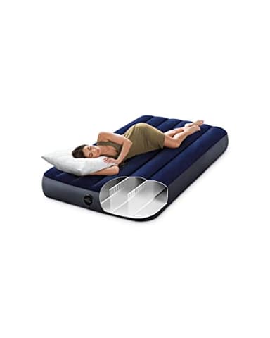 Intex 64757E Dura-Beam Standard Downy Air Mattress: Fiber-Tech - Twin Size - 10in Bed Height - 300lb Weight Capacity - Pump Sold Separately - Image 2