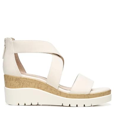 Naturalizer SOUL Women's Goodtimes Wedge Sandal Porcelain 8 M - Image 6