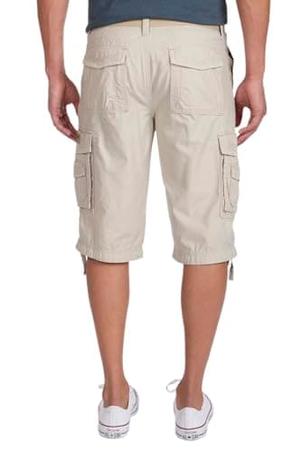 Unionbay Men's Cordova Belted Messenger Cargo Short - Reg and Big and Tall Sizes, Sand, 42 - Image 4