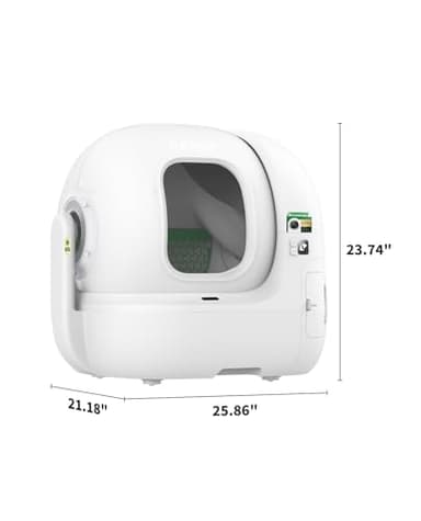 PETKIT 2025 Purobot Max Pro AI-Camera Self Cleaning Cat Litter Box, 210° Wide Angle Lens Night Vision Cat Facial Recognition Automatic Litter Box with 5G WiFi App Control Odor-Free - Image 8