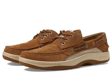 Sperry Mens Shoes Men's Billfish 3-Eye Boat Shoe, TAN Nubuck, 10 - Image 1