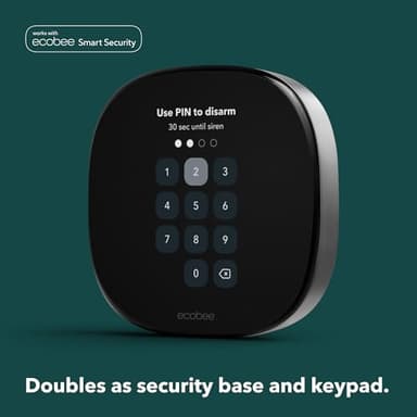 ecobee Smart Thermostat Premium with Smart Sensor and Air Quality Monitor - Programmable Wifi Thermostat - Works with Siri, Alexa, Google Assistant - Image 3
