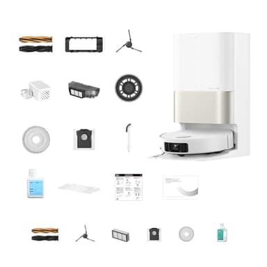 DREAME X50 Ultra Complete Robot Vacuum and Mop with Auto-Empty and Mop Self-Cleaning, 20,000Pa Suction, Obstacle Avoidance and 360° Navigation, Corner to Edge Deep Cleaning, Detangling Brush (White) - Image 9