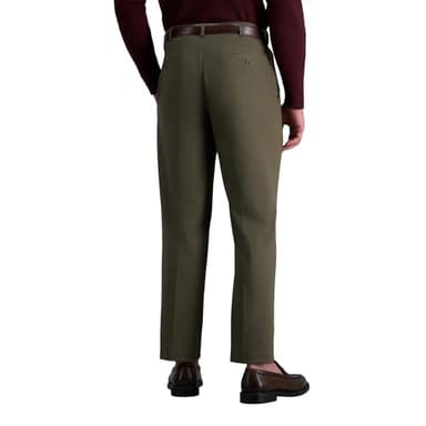 Haggar Men's Premium No Iron Khaki Classic Fit Pleat Front Casual Pant (Regular and Big & Tall Sizes), Toast, 36W x 29L - Image 3