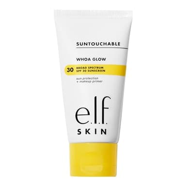 e.l.f. SKIN Suntouchable Whoa Glow SPF 30, Sunscreen & Makeup Primer For A Glowy Finish, Made With Hyaluronic Acid, Vegan & Cruelty-Free, Packaging May Vary, Sunburst - Image 1