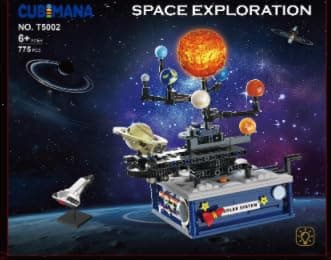 Solar System Building Sets with Light - Rotatable Space Exploration Building Toys with 9 Planets & Rocket Sets Science Astronomy Educational Gifts for Boys Girls Age 6+ Years Old Kids(775 PCS) - Image 11
