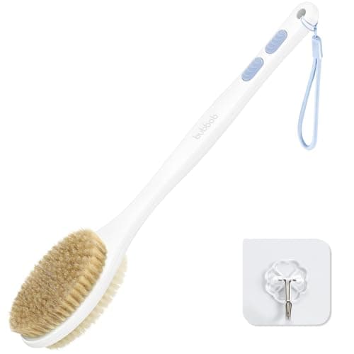 Bubbob Back Scrubber, Back Scrubber for Shower, Bath Brush Long Handle for Shower with Double Sided Bristles for Wet or Dry Brushing (Blue) - Image 1