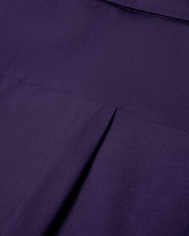 Alimens & Gentle Mens Solid Oxford Shirt Long Sleeve Dress Shirt Work Casual Button Down Shirts with Pocket Dark Purple - Image 4