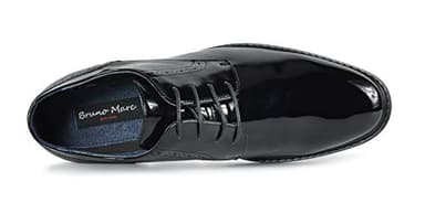 Bruno Marc Men's Classic Dress Oxfords Business Derby Shoes,PRINCEWIDE-16,Black PAT,10.5 W US - Image 5