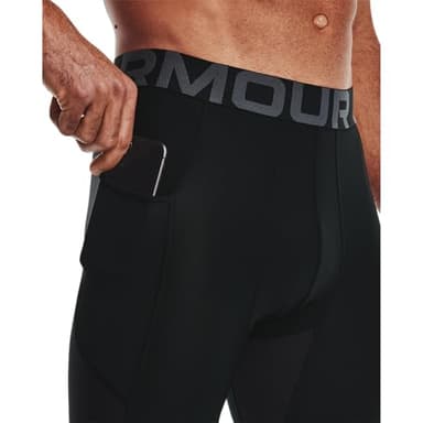 Under Armour Men's Armour HeatGear 3/4 Leggings , Black (001)/Pitch Gray, Large - Image 6