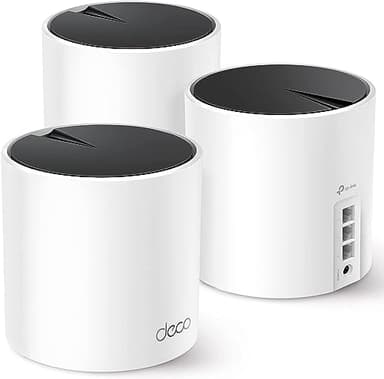TP-Link Deco X55 AX3000 WiFi 6 Mesh System - Covers up to 6500 Sq.Ft, Replaces Wireless Router and Extender, 3 Gigabit Ports per Unit, Supports Ethernet Backhaul, Deco X55(3-Pack) - Image 1