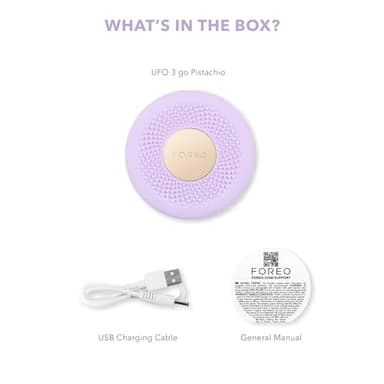 FOREO UFO 3 go Travel-friendly Face Mask Skincare Device - Face Moisturiser - Anti-Aging - Red Light - Warming - Facial Massage - Compact - App-connected - Lavender - Image 7