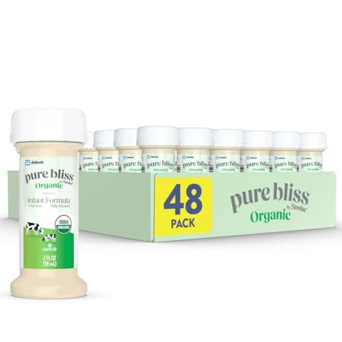 Pure Bliss by Similac Organic Infant Formula, Easy to Digest, USDA-Certified Organic, Ready to Feed, 2-fl-oz Bottle, Pack of 48 - Image 1