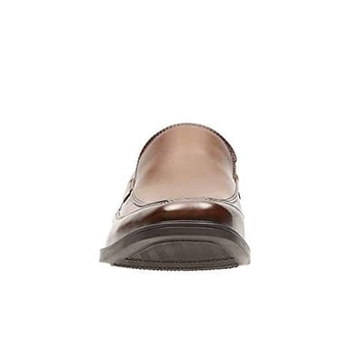 Clarks Men's Tilden Free Loafer, Dark Tan Leather, 9 Wide - Image 6