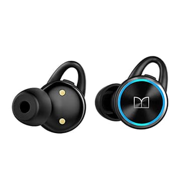 MONSTER Clarity 101 AirLinks Wireless Earbuds, Bluetooth 5.0 in-Ear Headphones with Charging Case, Stereo Earphones Deep Bass Sound, IPX5 Waterproof, Built-in Mic, Clear Call, Secure Fit for Sports - Image 3