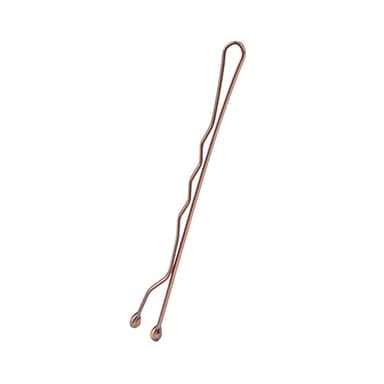 Amazon Basics No Slip Bobby Pins, 72 count, Brunette Brown, High Gloss Bobby Pins for Pain Free, Comfortable, All-Day Styling and UpDos. For All Hair Types - Image 5