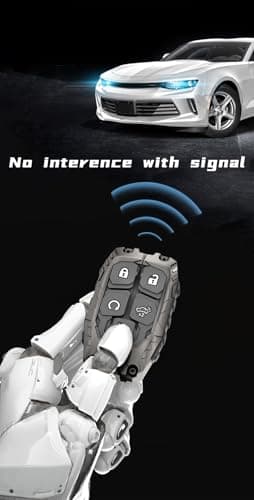 Heavy Key Fob Cover Case Protector for GMC, Keychain, Accessories for 2023 2022 2021 2020 2019 GMC Sierra, Chevy Silverado 1500 2500HD 3500HD (Type-B 5 Buttons) - Image 4