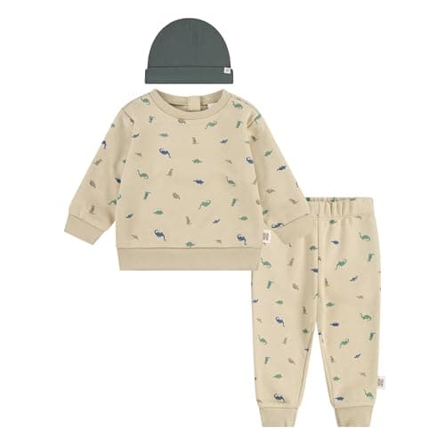 Huggies Crewneck Sweatshirt, Jogger Pants, and Beanie 3-Piece Outfit Set - Image 1