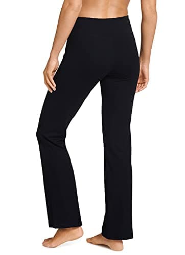 Jockey Women's Activewear Cotton Stretch Slim Bootleg Pant, Black, 3XL - Image 3