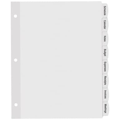 Avery Big Tab Printable White Label Dividers with Easy Peel, 8 Tabs, 4 Sets (14433) - Image 3