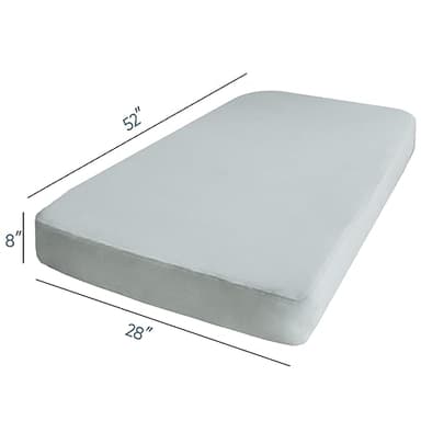 Stretchy Crib Sheets for Boys Girls, 2 Pack - Fitted for Standard Crib and Toddler Bed Mattress 52" x 28", Soft and Breathable Fitted Crib Sheets Neutral, Grey - Image 4