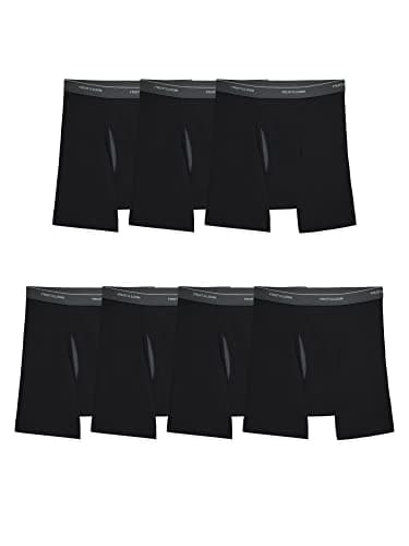 Fruit Of The Loom Mens Coolzone Briefs, Moisture Wicking & Breathable, Assorted Color Multipacks Boxer, 7 Pack - Black, Large US - Image 1