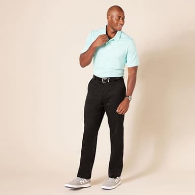 Amazon Essentials Men's Straight-Fit Stretch Golf Pant, Black, 32W x 34L - Image 7