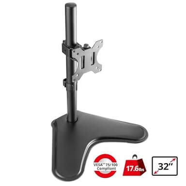 SIIG Height Adjustable Single Monitor Desk Stand for 13" to 32" - Image 2