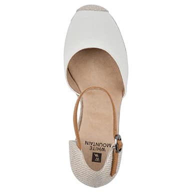 WHITE MOUNTAIN Women's Mamba Espadrille Wedge Sandal, Natural/Fabric, 6.5 W - Image 6