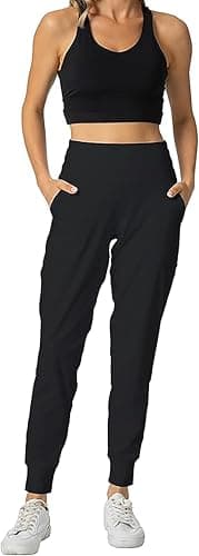 Rrosseyz Joggers Pants for Women-Quick Dry Sweatpants with Pockets for Athletics Casual Outdoor (Dark Grey, L) - Image 6