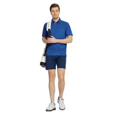 Rouen Golf Polo Shirts for Men Short Sleeve Casual Collared Quick Dry Fit Moisture Wicking Pocket Men's Polo Shirt Cobalt - Image 5