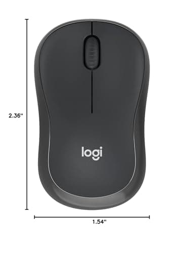 Logitech M240 Silent Bluetooth Mouse, Wireless, Compact, Portable, Smooth Tracking, 18-Month Battery, for Windows, macOS, ChromeOS, Compatible with PC, Mac, Laptop, Tablets - Graphite - Image 9