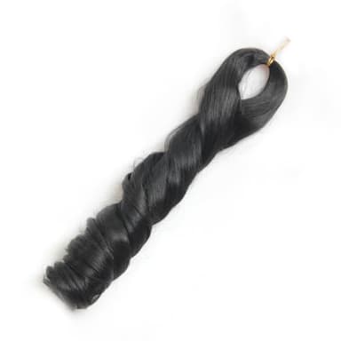 French Curl Braiding Hair 12Inch 8Packs French Curl Crochet Braids Short Curly Crochet Hair Bouncy Synthetic knotless Braiding Extensions(1B, 12inch) - Image 7