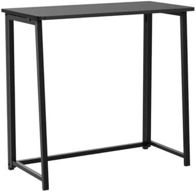 WOHOMO Folding Computer Desk, Small Writing Foldable Desk 31.5", Space-Saving Laptop Table, Easy Assemble Workstation for Home Office,Black - Image 7