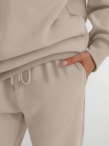 Trendy Queen Sweatsuits Women 2 Piece Outfits Two Piece Crewneck Sweatshirts Sets Lounge Fall Fashion Sweatpants 2025 Tracksuits - Image 5