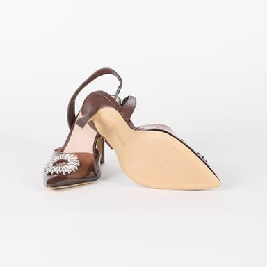 The Drop Women's Klara Clean Pointed Toe, Chocolate, 8.5 - Image 4