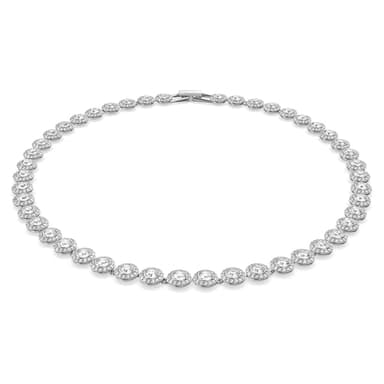 Swarovski Una Angelic Necklace with Clear Crystals on a Rhodium Plated Setting - Image 1