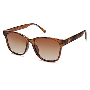 SOJOS Oversized Polarized Sunglasses Womens Mens Trendy Square Shades SJ2203,Brown/Brown - Image 1
