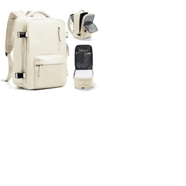 Travel Backpack Women,Carry On Backpack Flight Approved 18x14x8 inches Bag Spirit Airlines Personal ltem,College Sports Hiking Rucksack Waterproof Casual Daypack Laptop Blackpack Men,Beige - Image 1