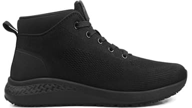 AEHAO Men's Non Slip Work Boots Slip Resistant Chef Shoes for Food Service Kitchen Restaurant Working Ankle Boot Casual Outdoor Walking Booties Waterproof,Black 8 - Image 5