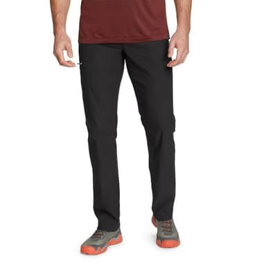 Eddie Bauer Men's Athletic Fit Rainier Pants, Black, 34W x 30L - Image 1