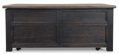 Signature Design by Ashley Tyler Creek Rustic Farmhouse Lift Top Coffee Table with Drawers, Brown & Black - Image 8