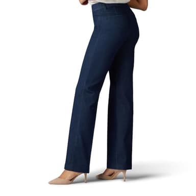 Lee Women's Ultra Lux Comfort with Flex Motion Trouser Pant Indigo Rinse 16 Long - Image 2