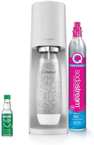 SodaStream Terra Sparkling Water Maker (White) with CO2, DWS Bottle and Bubly Drop - Image 3