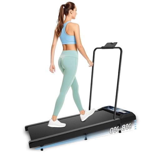 Upreign Walking Pad Treadmill, Portable Small Treadmills for Home & Office, 2.5HP Low Noise Treadmill with Remote Control, Compact Design - Image 1